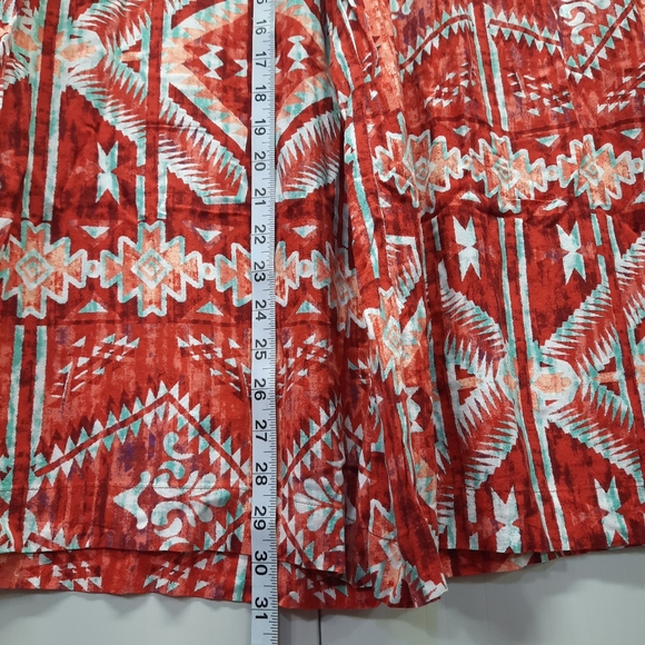 Cato Women's Orange Square Pants Capri Pants Elastic Waist Size L - Picture 5 of 13